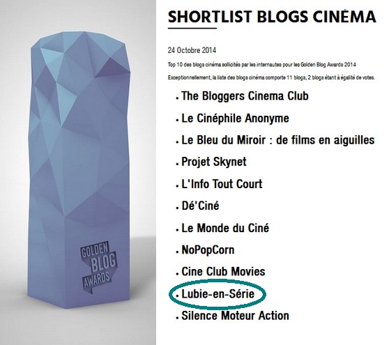 You are currently viewing Golden Blog Awards : Lubie-en-Série shorlisté !
