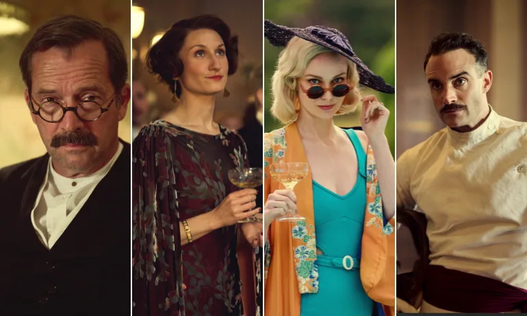 outrageous James Purefoy, Bessie Carter, Joanna Vanderham, & Joshua Sasse