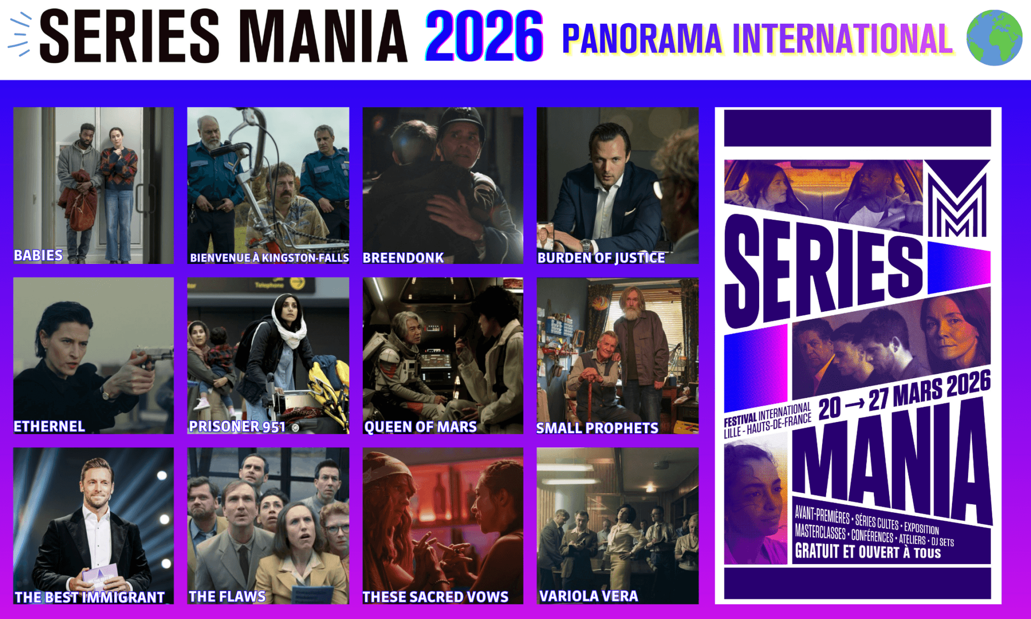 SERIES MANIA 2026 : Panorama international !