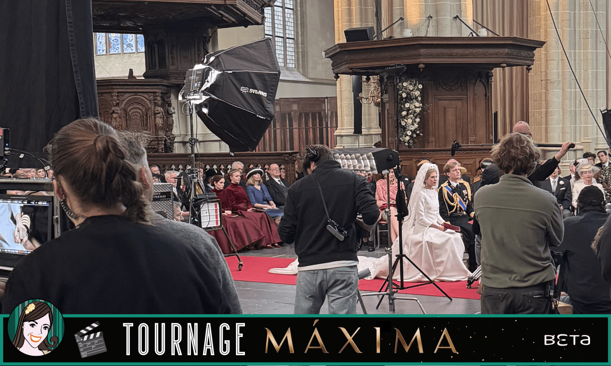 Sur le tournage du mariage de MÁXIMA !